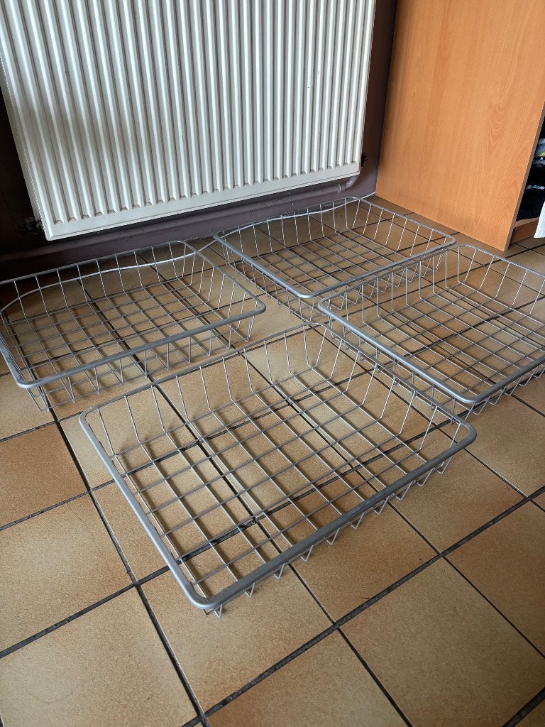 Lot de 4 paniers cable acier Ikea, Enlèvement, Utilisé