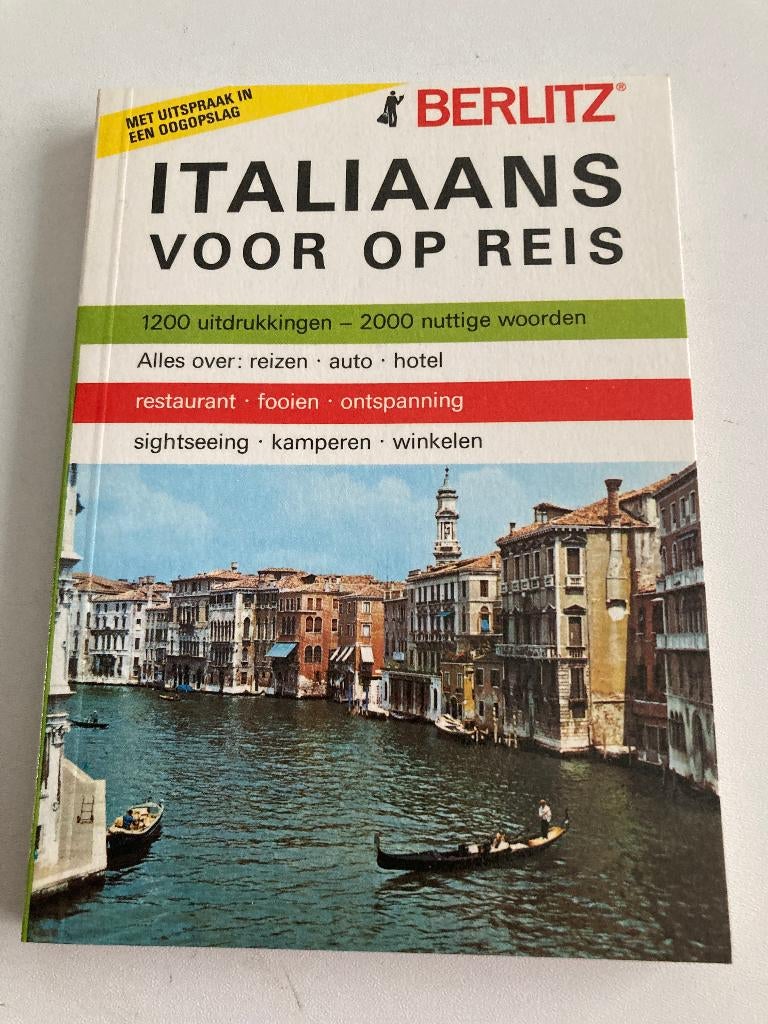 " Italiaans voor op reis " Berlitz ( reizen, auto, hotel..., Italien, Enlèvement ou Envoi, Utilisé, Autres éditeurs