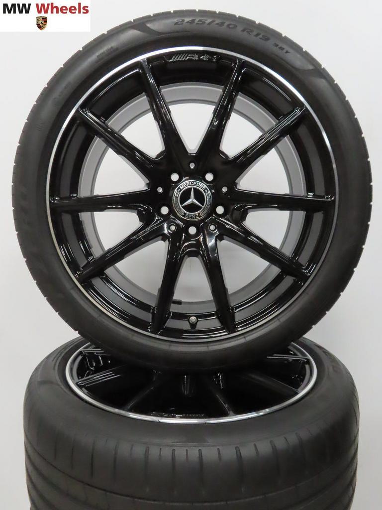 Originele Mercedes AMG 19 inch velgen E W213 met zomerbanden, Auto-onderdelen, 19 inch, -, -, Banden en Velgen