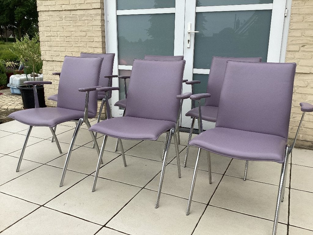 Supermooie Leolux stoelen model Natello(6x), Ophalen, Zo goed als nieuw, Leer, Jori Durlet Sede Cassina Bonaldo Giorgetti