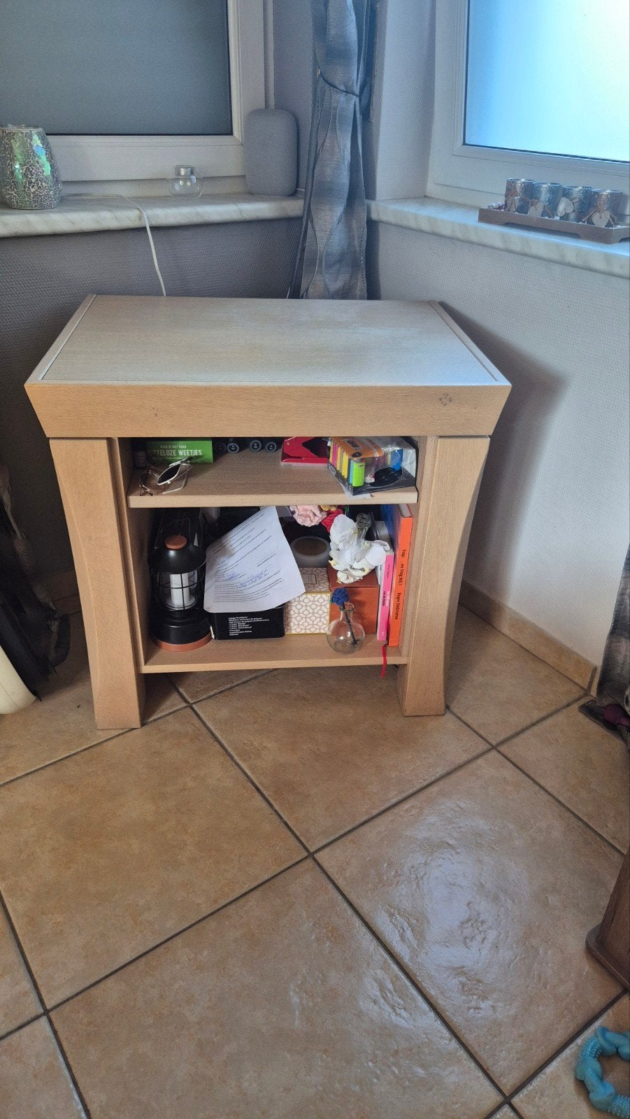 eiken tv meubel van Mintjens, Ophalen, Gebruikt, Eikenhout, 50 tot 100 cm