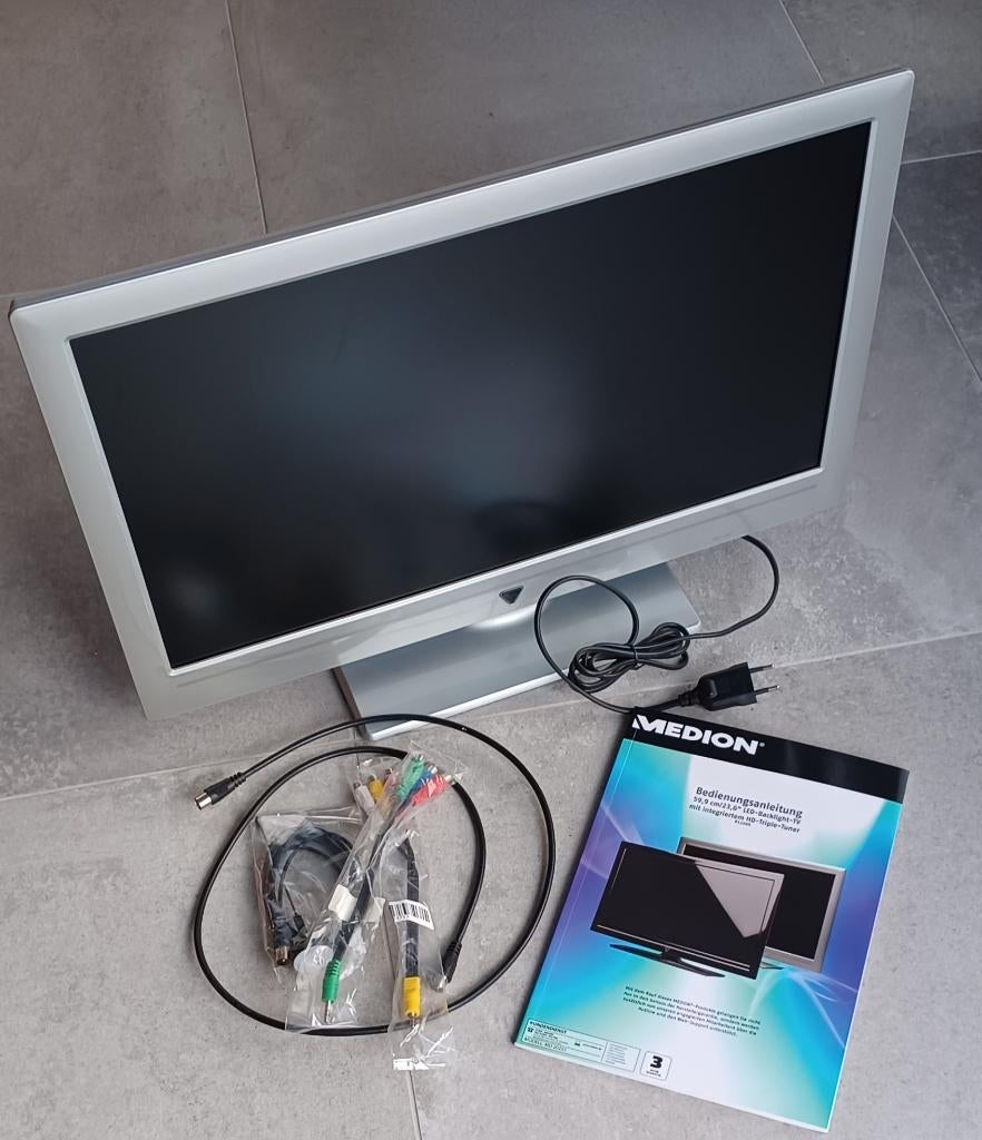 TV 23.6 Inch 59.9 cm Ingebouwde DVD speler, Audio, Tv en Foto, Gebruikt, LCD, 40 tot 60 cm, Ophalen