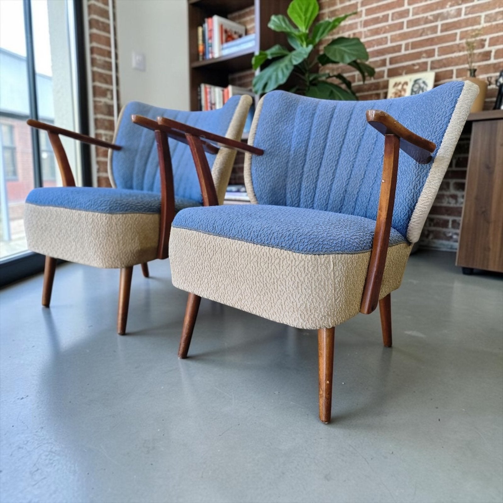 Ensemble de 2 chaises/fauteuils de cocktail vintage, Enlèvement