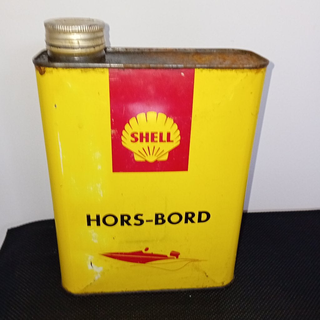 Bidon d'huile SHELL HORS BORD rare, Enlèvement ou Envoi, Utilisé