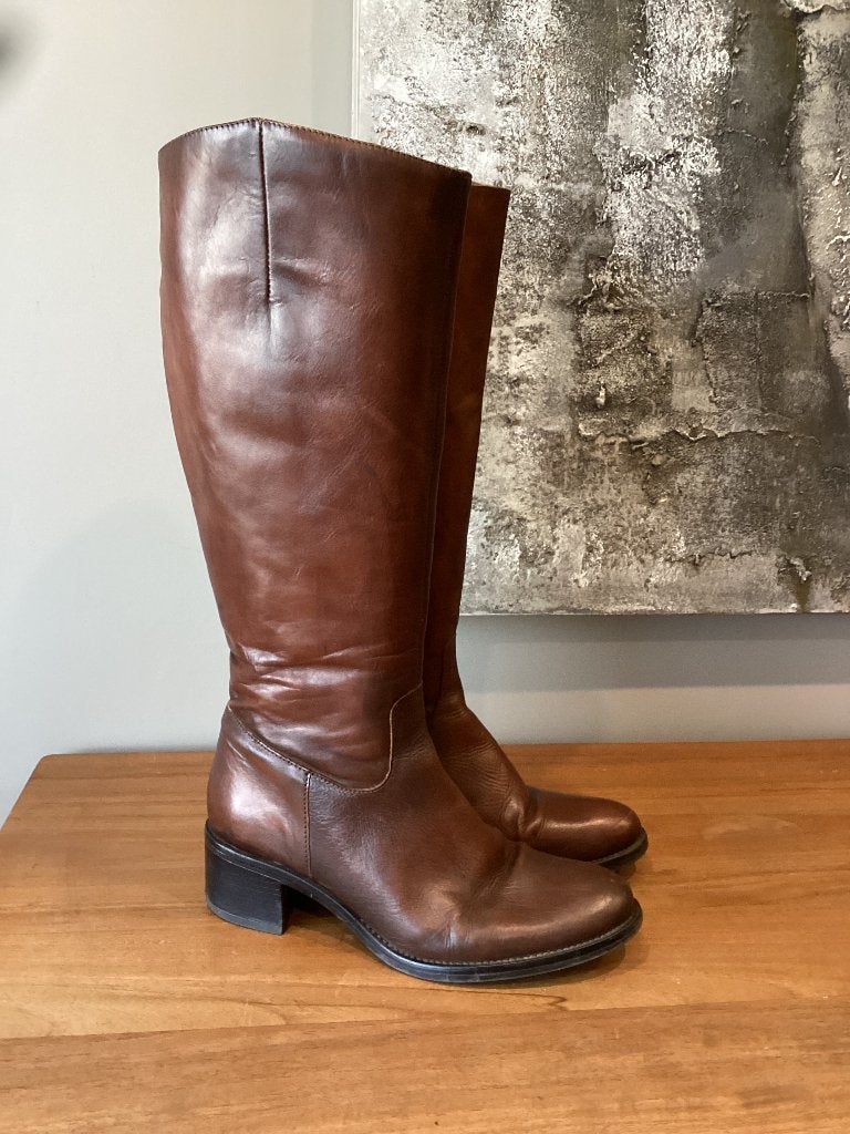 Laarzen Fantasy cognac 39, Kleding | Dames, Schoenen, Hoge laarzen, Bruin, Fantasy, Ophalen of Verzenden