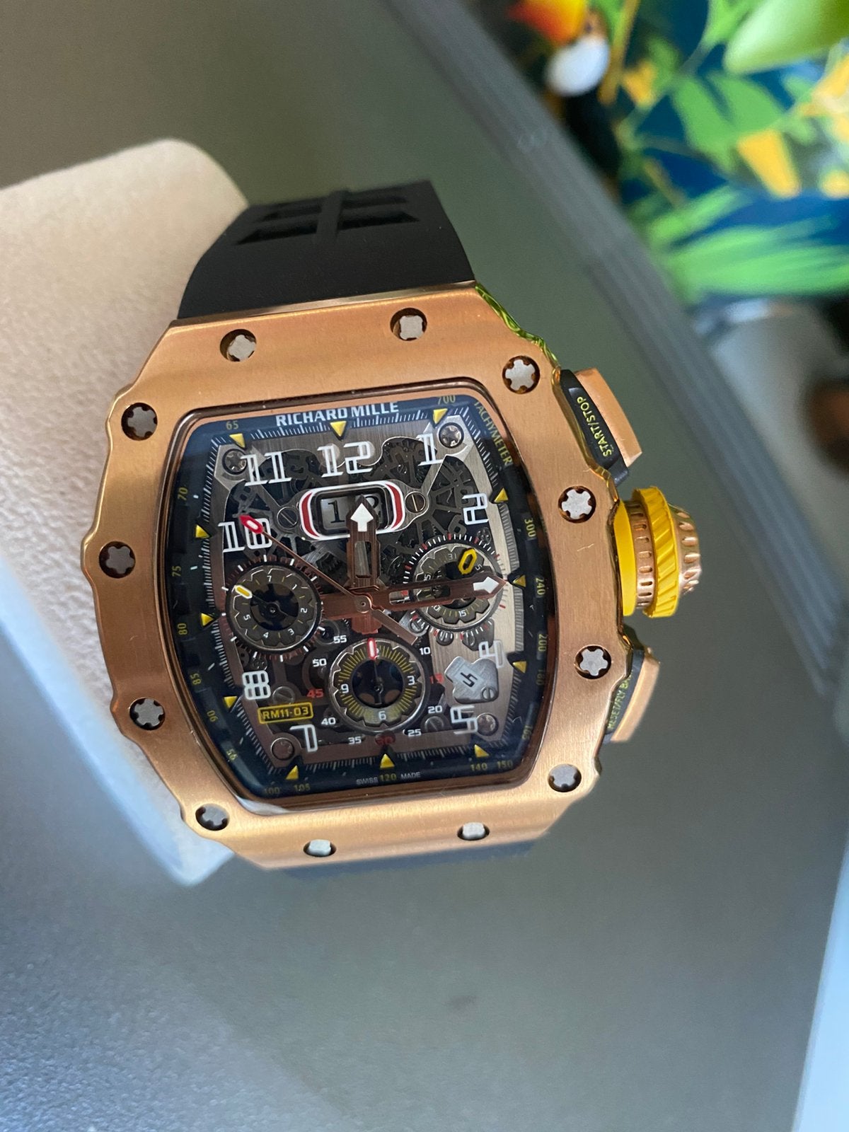 Horloge heren Richard M  rosé RM011, Handtassen en Accessoires, Verzenden, Zo goed als nieuw