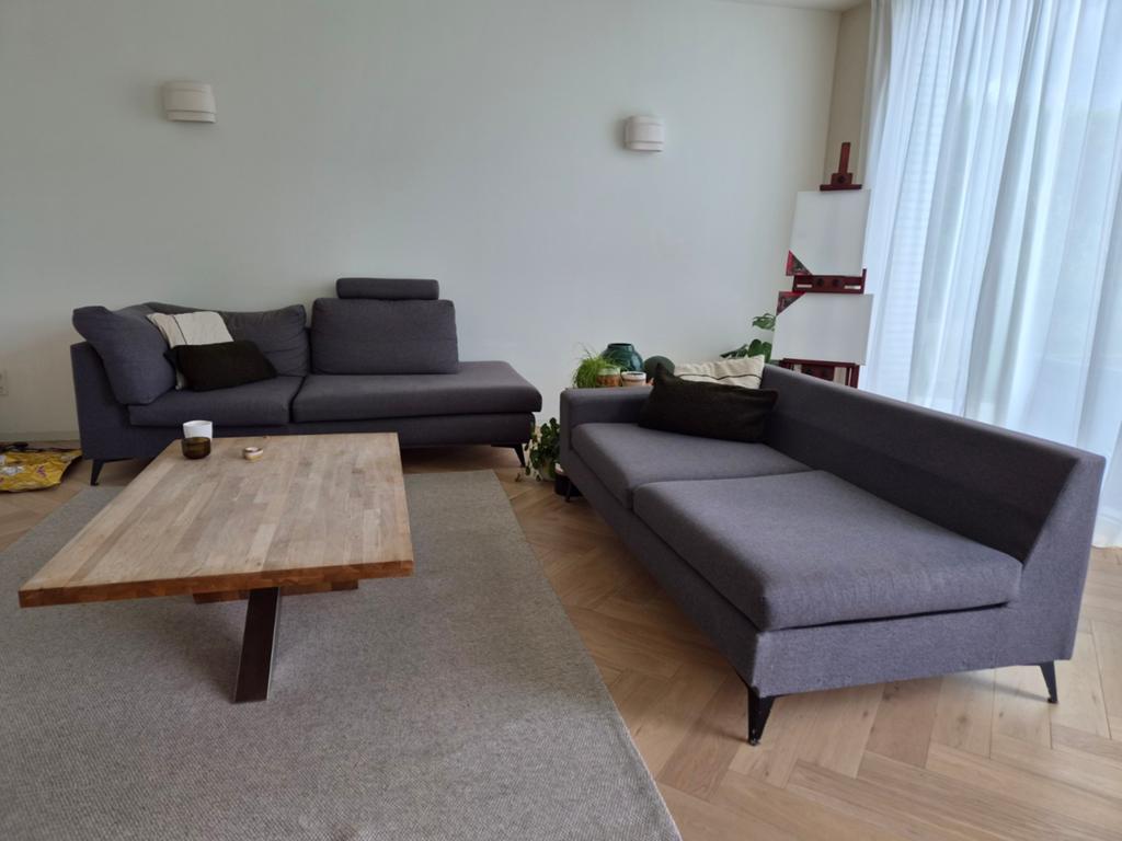 Zetel te koop, Ophalen, Gebruikt, Stof, Modern