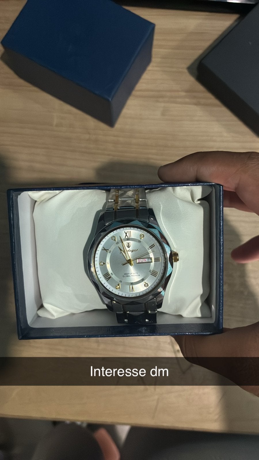 Horloge te koop, Handtassen en Accessoires, Horloges | Heren, Ophalen, Nieuw, Staal, Staal