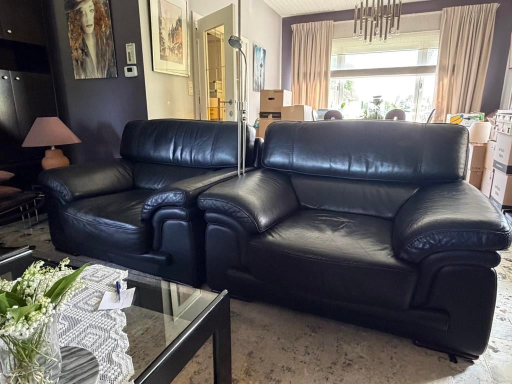 2 leren zetels, Enlèvement, Utilisé