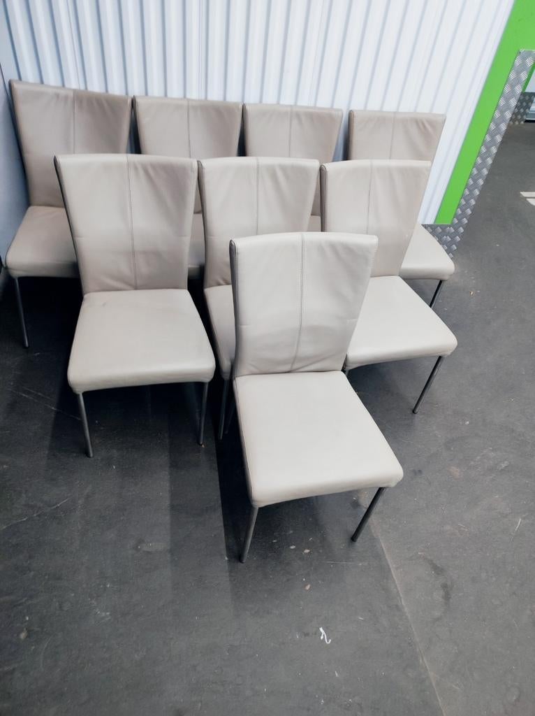 8 taupe stoelen te koop, Huis en Inrichting, Stoelen, Ophalen