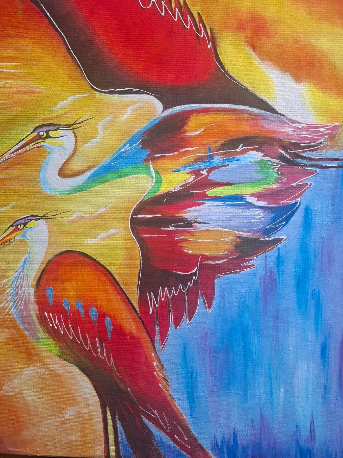Flamingo  ok abstract paard, Enlèvement ou Envoi