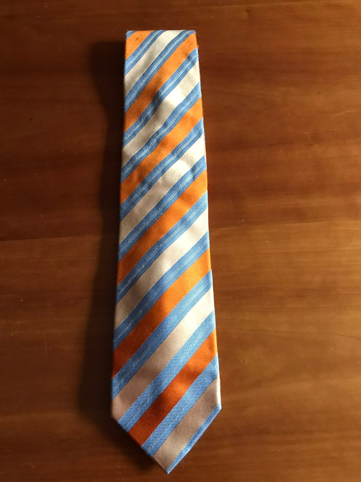 Cravate en soie Lucinni, Vêtements | Hommes, Cravates, Envoi, Comme neuf, Orange, À motif