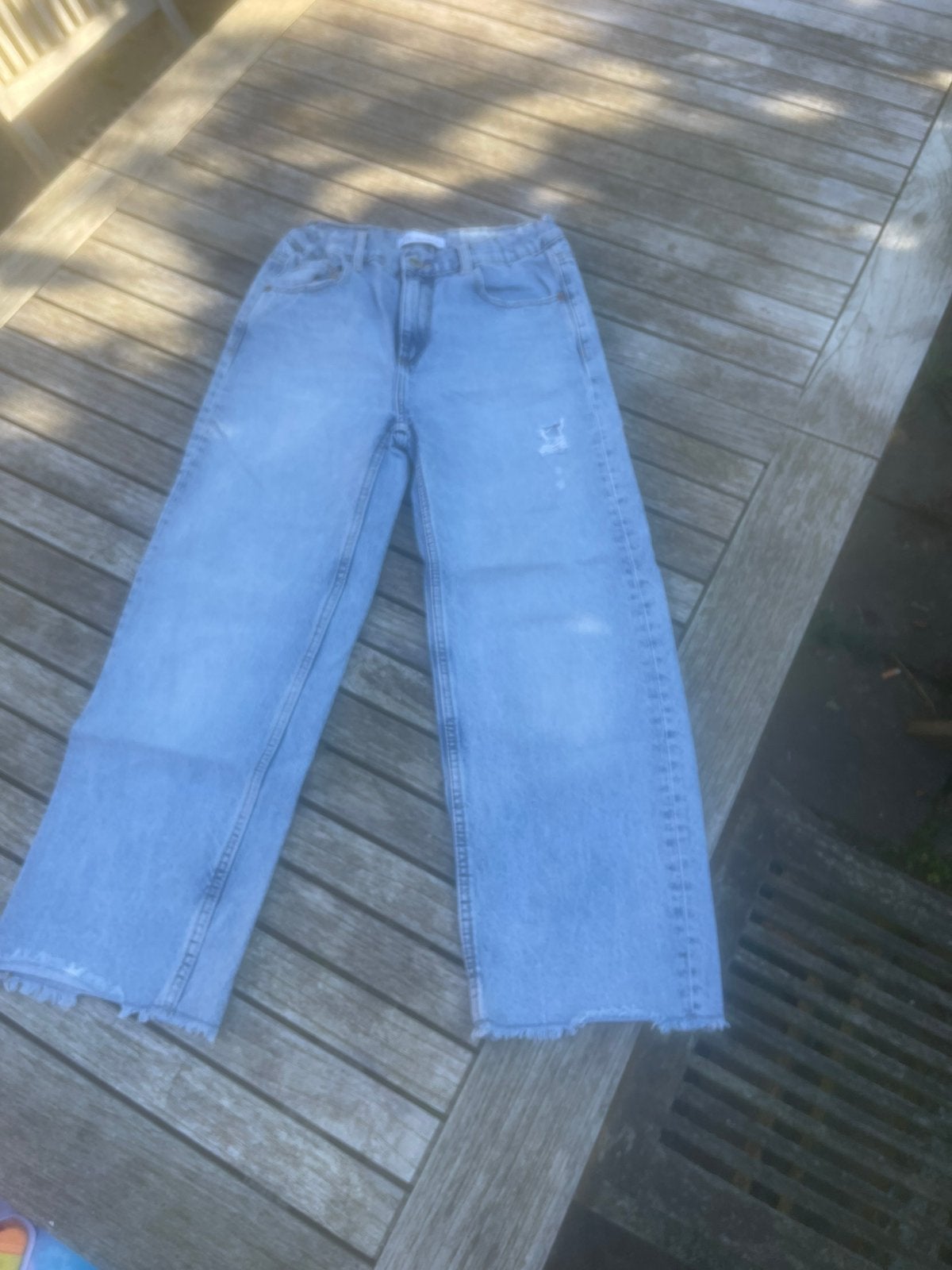 Jeansbroek kind van ZARA, Ophalen, Gedragen, Blauw