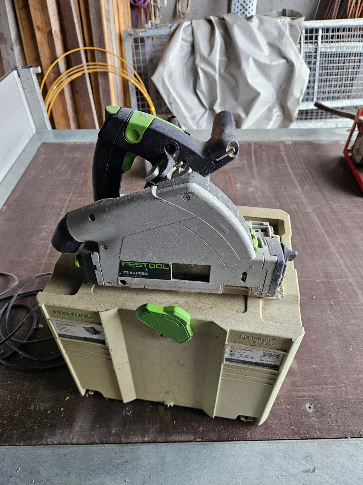 festool afkortzaag ts 55 REBQ, Doe-het-zelf en Bouw, Ophalen, Gebruikt, 600 tot 1200 watt, Afkortzaag