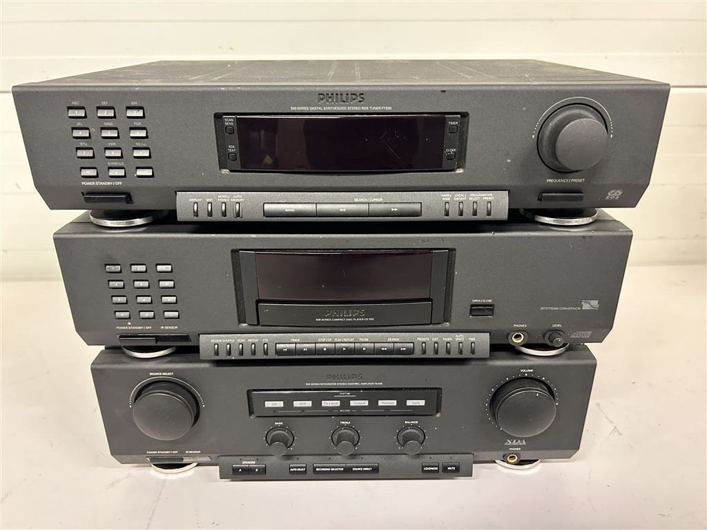 A7388. Philips 900-series stereoset, versterker, cd-speler e, Ophalen of Verzenden, Gebruikt, Cd-speler, Philips