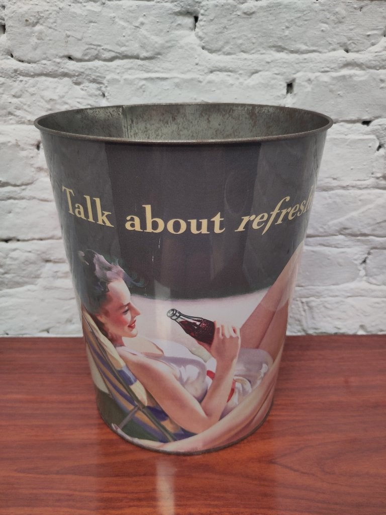 Vintage Coca-Cola vuilbak, Ophalen of Verzenden, Gebruikt, Gebruiksvoorwerp