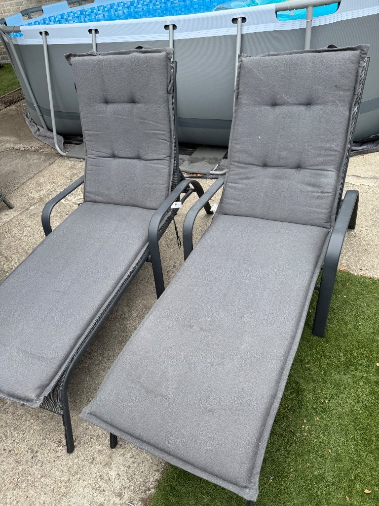 2 Ligbedden met kussen, Tuin en Terras, Ligbedden, Ophalen, Gebruikt