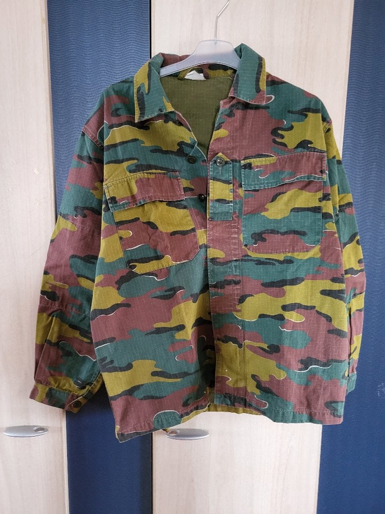 Veste Militaire Belge Camouflage Jigsaw M90 – Taille L/S, Collections, Enlèvement ou Envoi