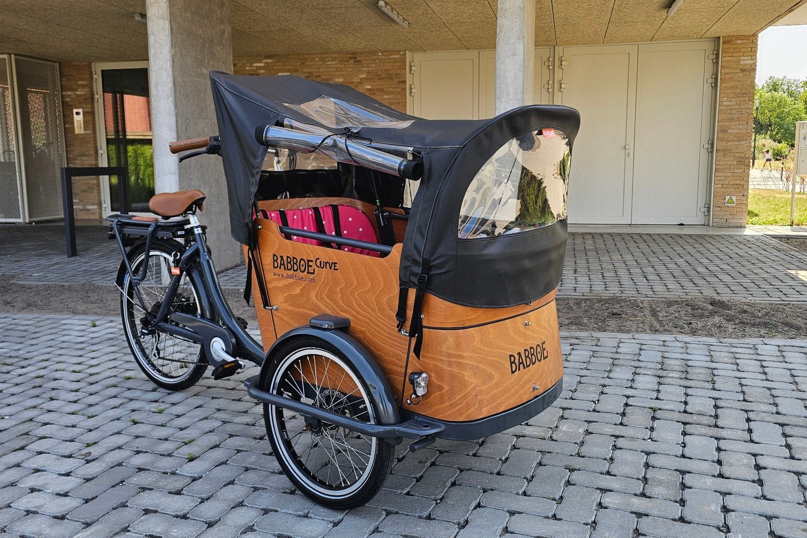 E-bakfiets Babboe Curve met alle toebehoren.  In top staat, Enlèvement, Comme neuf, 4 enfants ou plus, Électrique