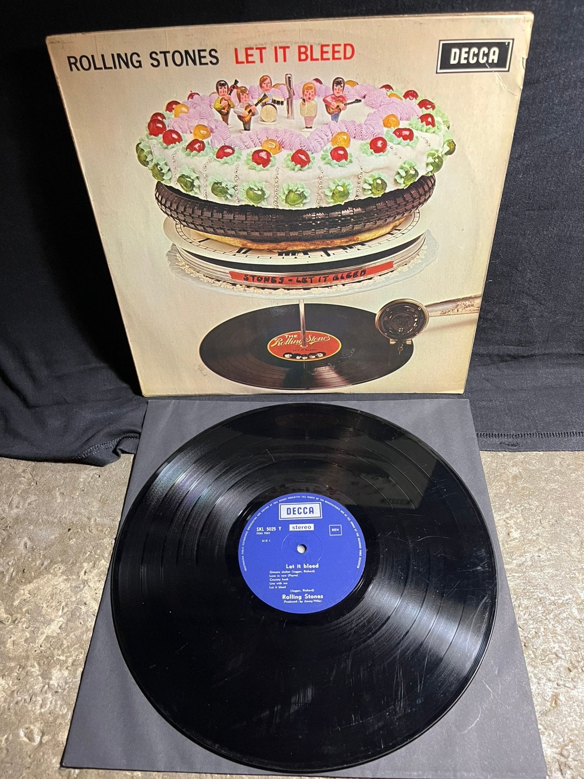 Vinyl lp rolling stones let it bleed, Cd's en Dvd's, Vinyl | Dance en House, LP, Gebruikt, Ophalen of Verzenden, 12 inch