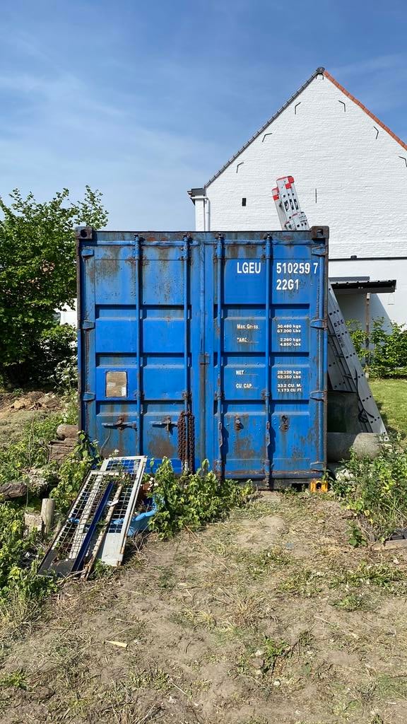 Zeecontainer 20ft / 6m, Ophalen