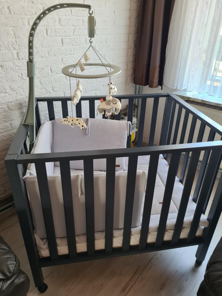 Childhome park op wieltjes met toebehoren, kleur: antracietg, Kinderen en Baby's, Babyparken, Ophalen, Gebruikt, Rechthoekig, In hoogte verstelbaar