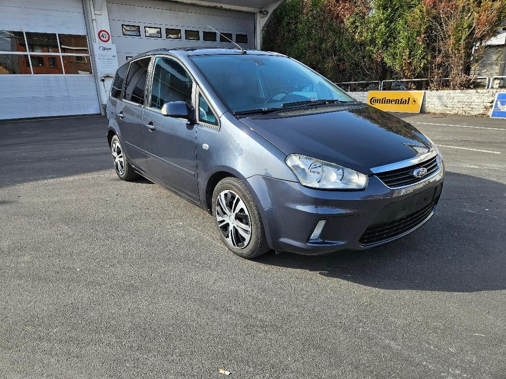 Ford C_MAX1.6TDCI2009clim cuir GPS tb.état roule impeccable, Auto's, Ford, Monovolume, Zwart, 127 g/km, Leder