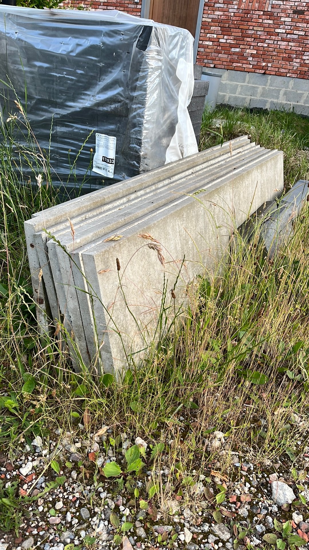 Plaques en béton 200x40x3, Bordure, Enlèvement, 25 cm ou plus, 25 à 50 cm