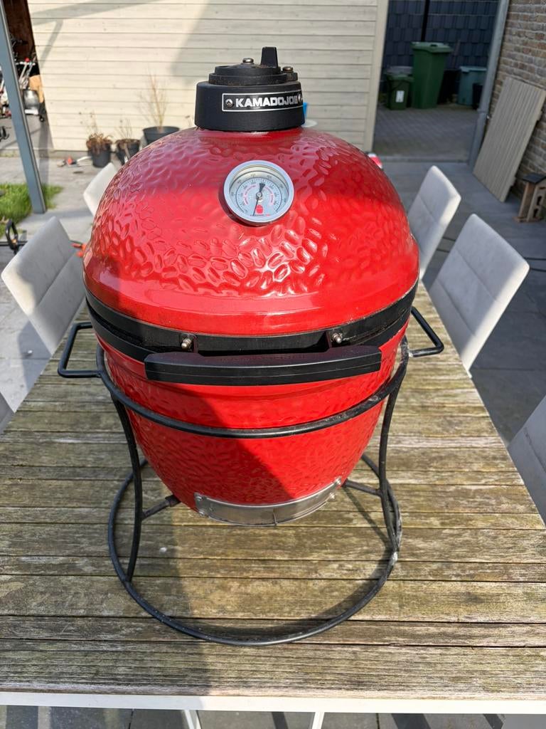 Kamado joe jr, Tuin en Terras, Houtskoolbarbecues, Ophalen, Zo goed als nieuw