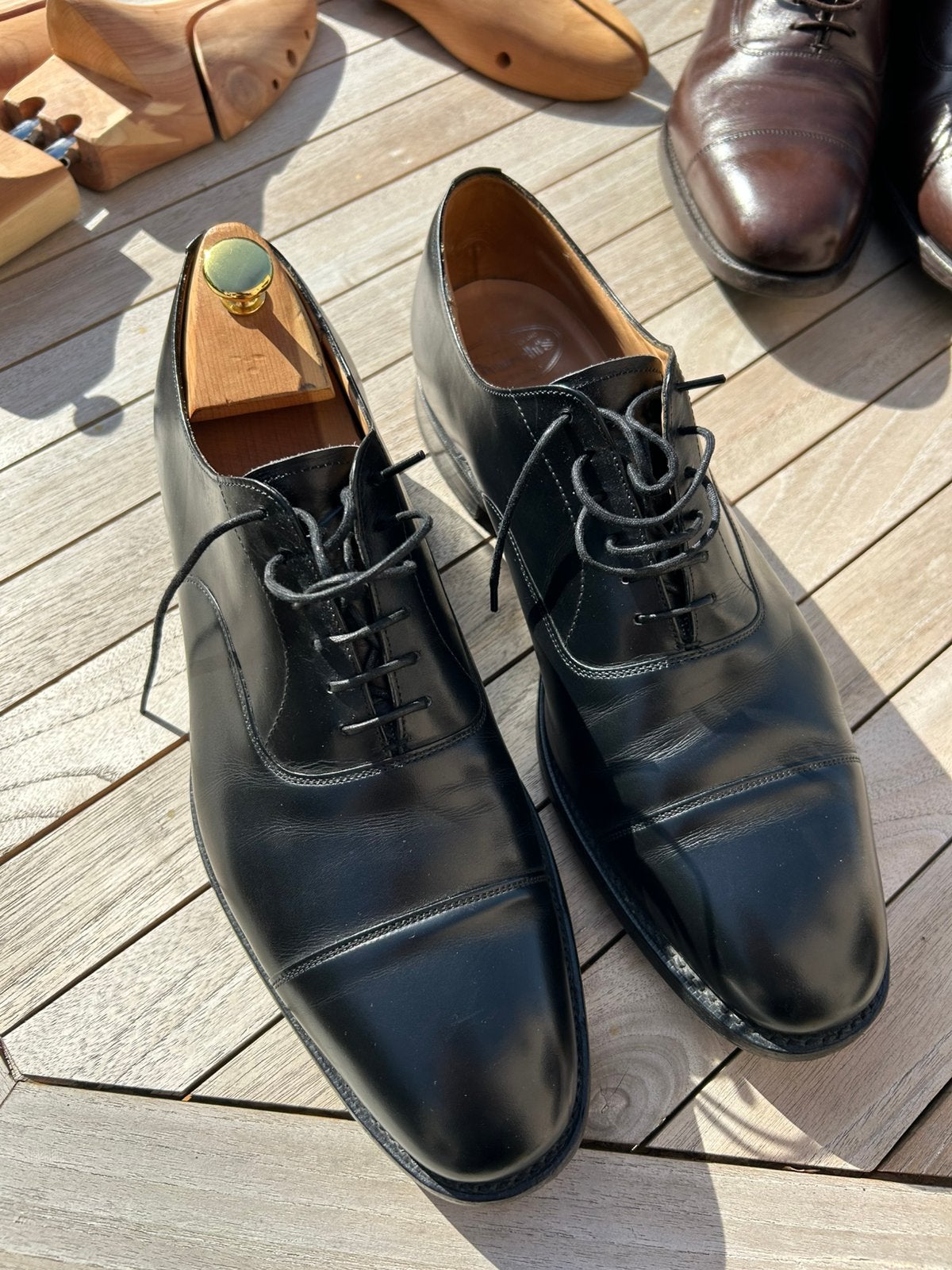 Chaussure Church’s modele Consul en cuir noir, Enlèvement, Comme neuf, Noir