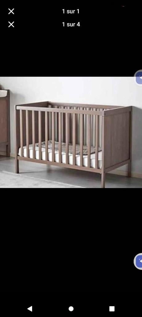 Lit bebe matelat..., table allongé et armoire, Enfants & Bébés, Enlèvement, Lit