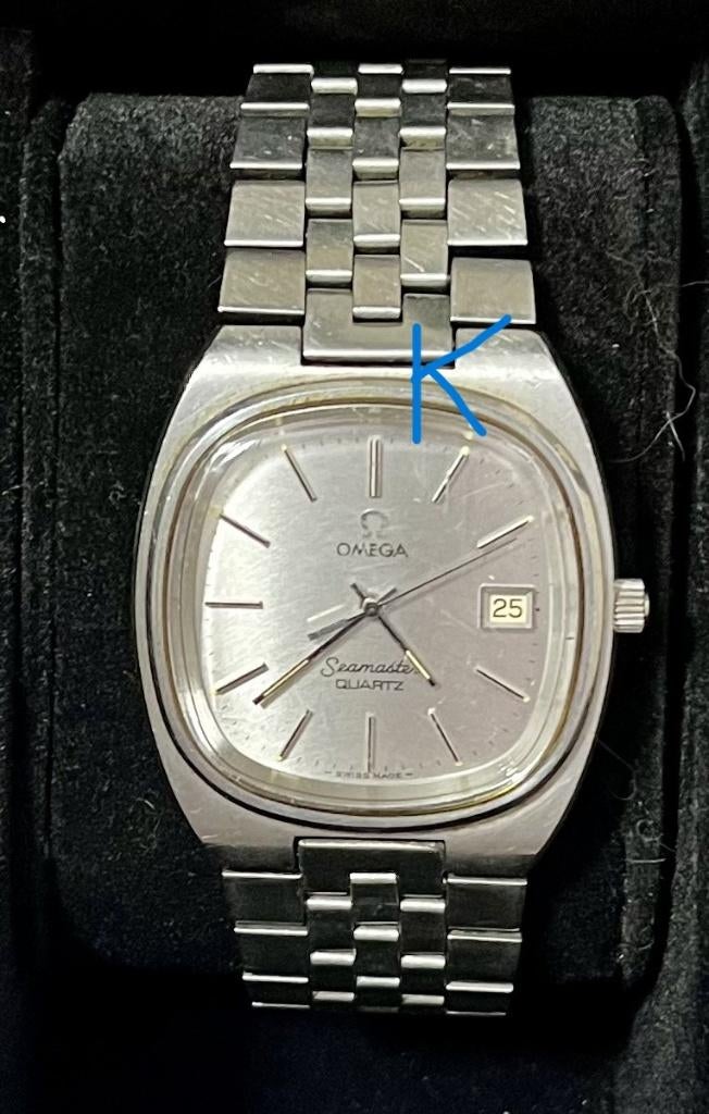 Vintage Omega Seamaster Quartz 1342, Bijoux, Sacs & Beauté, Montre-bracelet, Enlèvement ou Envoi, Acier, Utilisé