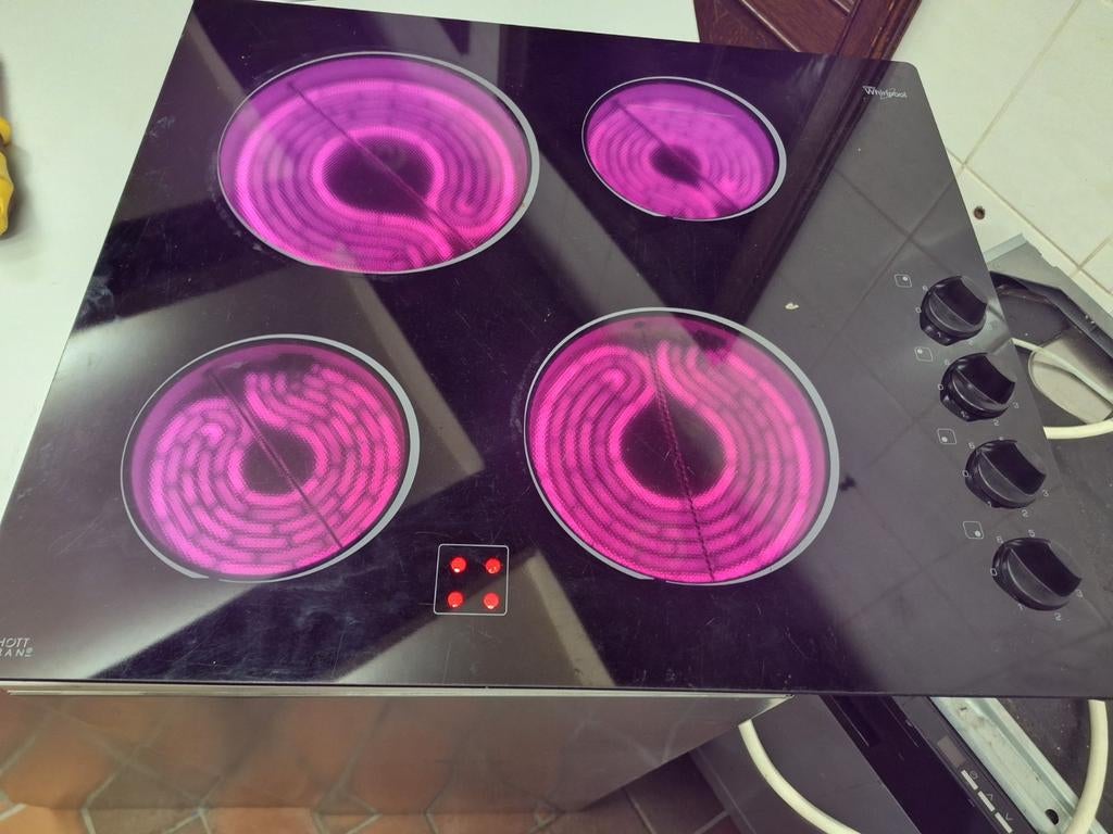 Elektrische kookplaat whirlpool, Electroménager, Tables de cuisson, Enlèvement
