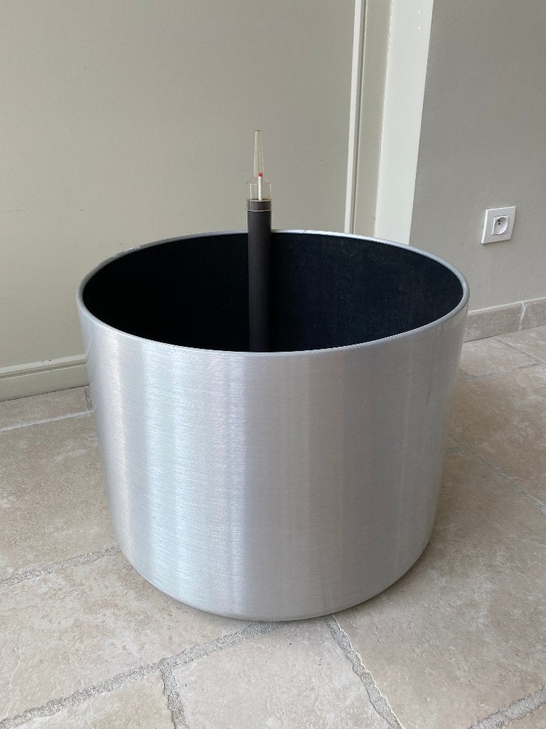 Grand bac à plante en alu sur roulettes avec réserve d'eau, Enlèvement, Autres espèces, En pot, 200 cm ou plus