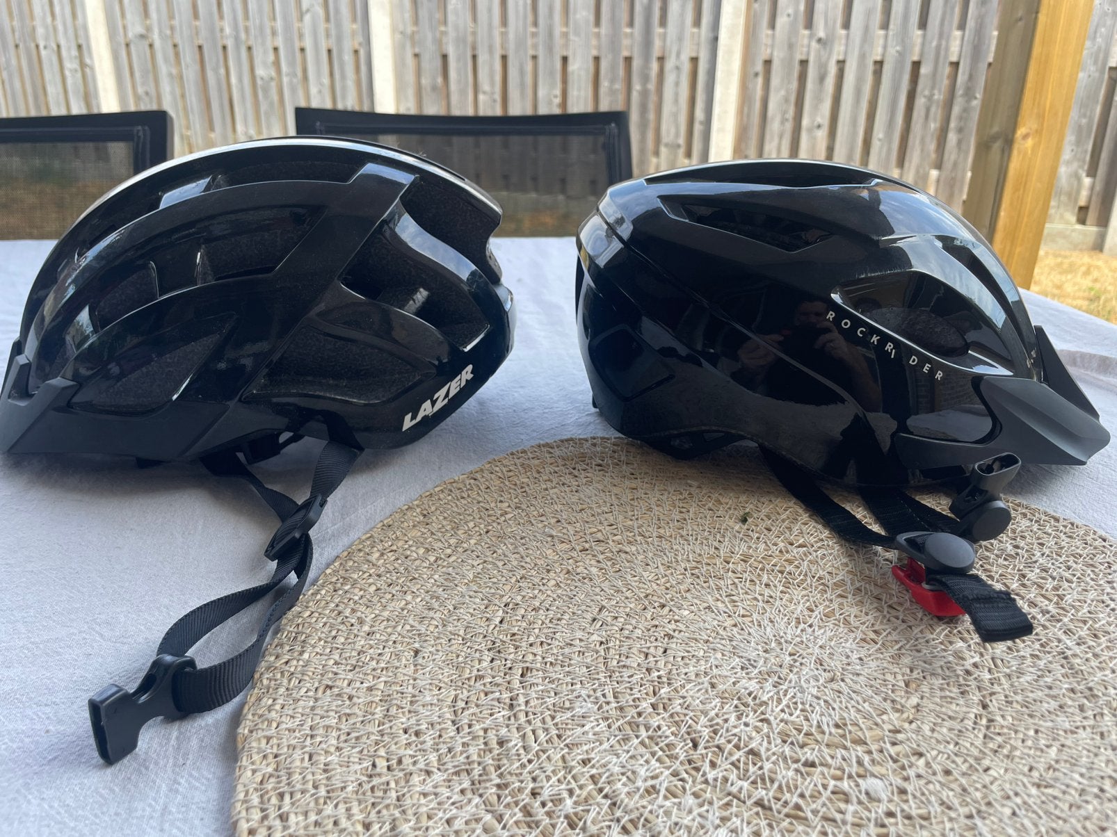 2 x mtb helmen, Ophalen, Zo goed als nieuw