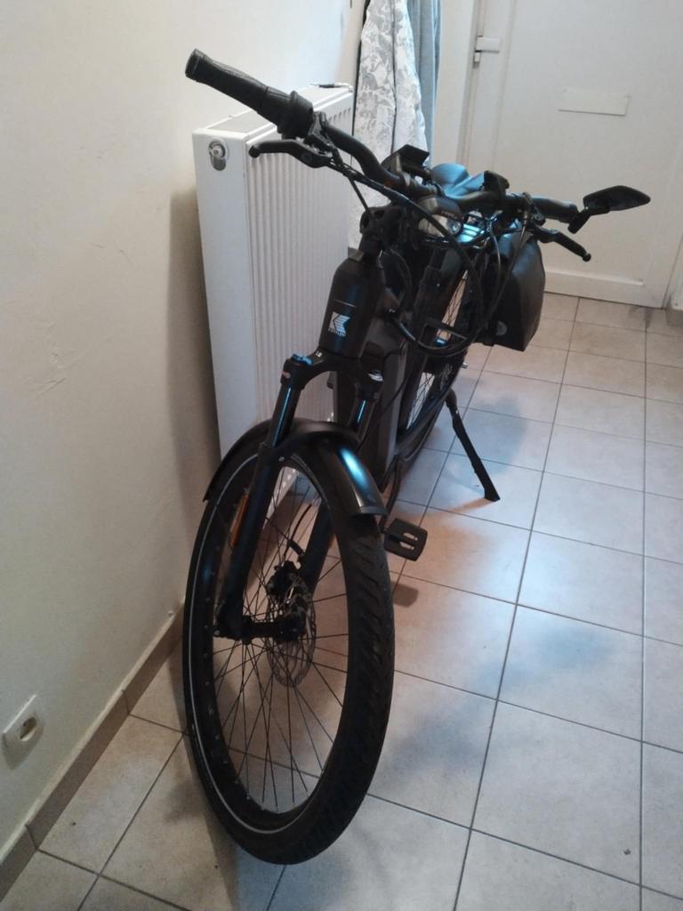 Elektrische damesfiets max. 45km/u, Minder dan 47 cm, Ophalen, Gebruikt, 50 km per accu of meer