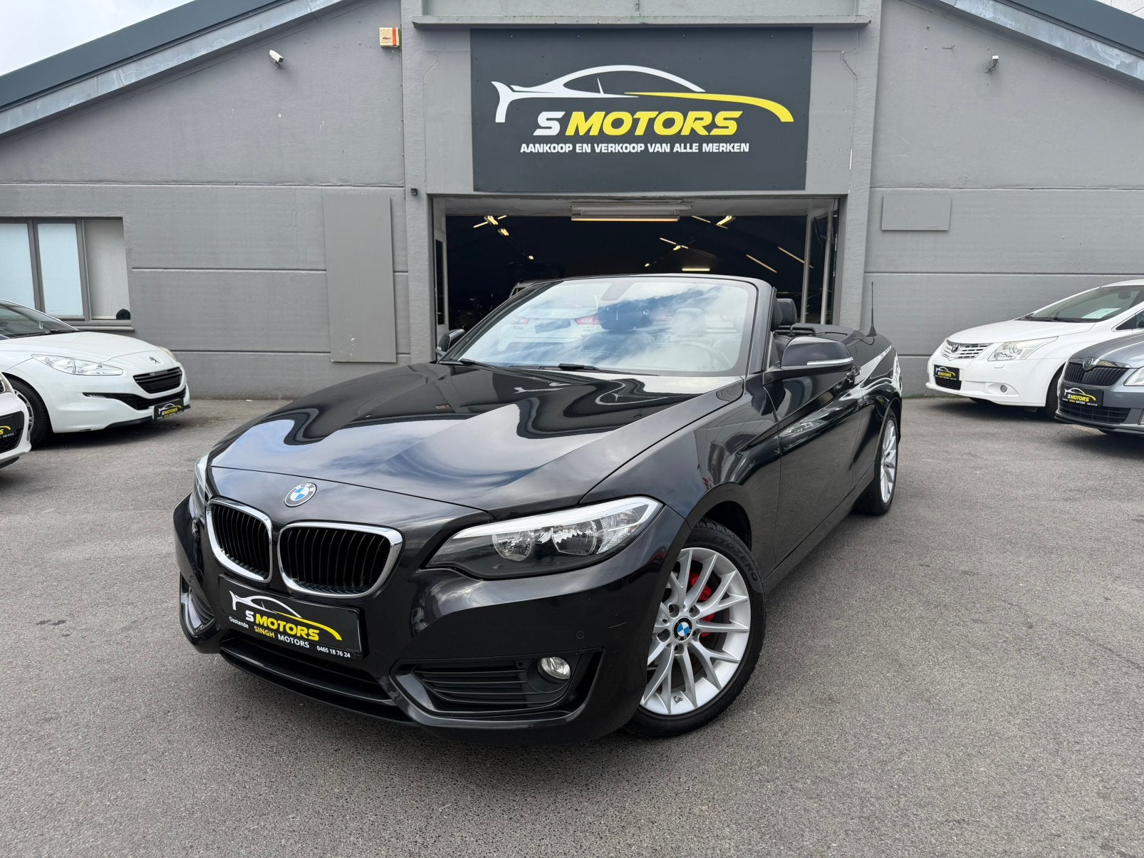 BMW 218i Cabrio *Automaat* Camera *Gps *1eigenaar *GARANTIE*, Autos, Cruise Control, Euro 6, Entreprise, Cabriolet