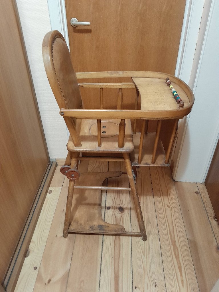 Chaise haute de bebe antique, Enlèvement, Utilisé, Autres types