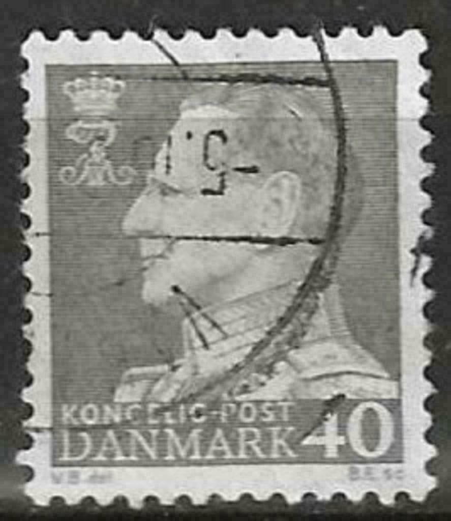 Danemark 1961/1962 - Yvert 401 - Roi Frédéric IX (ST), Timbres & Monnaies, Timbres | Europe | Scandinavie, Envoi, Danemark, Affranchi