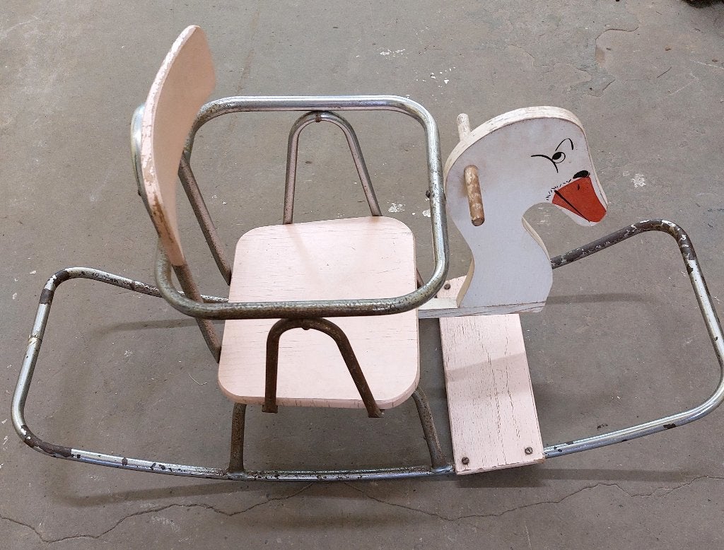 Cygne à bascule ancien Torck, Enlèvement, Utilisé