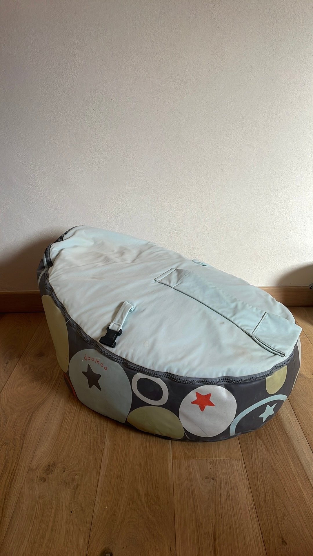 Doomoo babyligstoel, Huis en Inrichting, Ophalen, Gebruikt, Blauw, Zitzakstoel