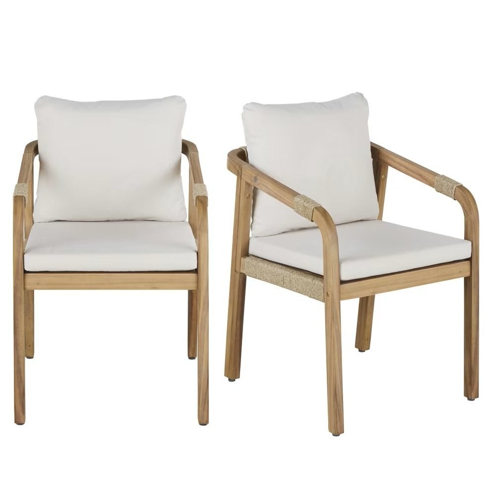 Set van 2 tuinfauteuils, Tuin en Terras, Ophalen, Nieuw, Hout