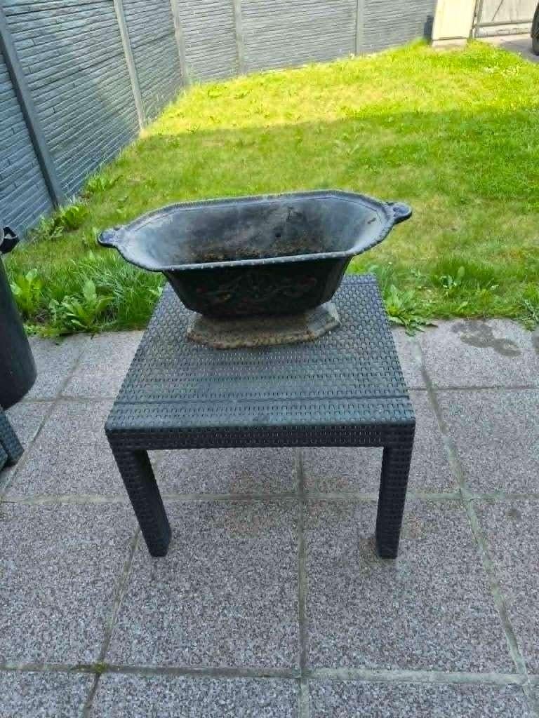 Jardinière/charbonnière en fonte, Tuin en Terras, Overige Tuin en Terras, Ophalen, Gebruikt