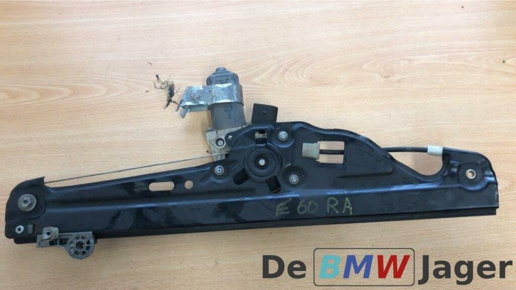 Raammechanisme rechts achter BMW 5 serie E60 E61 51357075674, Auto-onderdelen, Ruiten en Toebehoren, Gebruikt, Ophalen of Verzenden