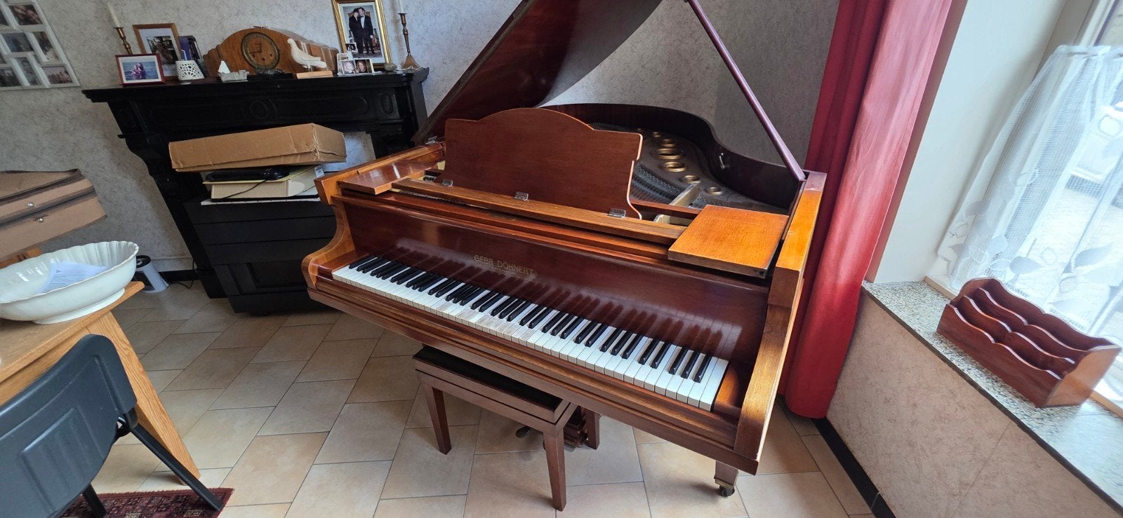 Piano à queue Gebr. Döhnert Dresden 170 cm avec tabouret, Enlèvement, Piano
