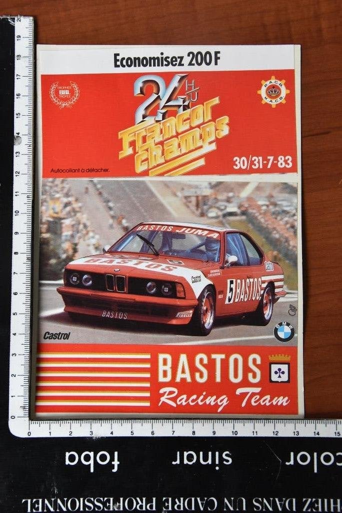 Autocollant 24 Heures de Francorchamps BMW, Enlèvement ou Envoi
