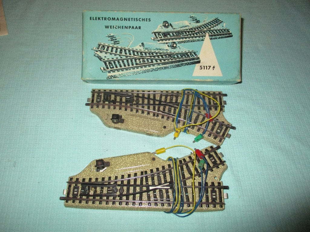 Marklin aiguillages 5117, Hobby & Loisirs créatifs, Enlèvement ou Envoi, Utilisé, Rails, Märklin