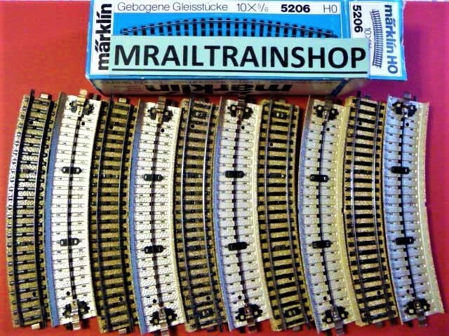 5206 MARKLIN HO-10 x INTERRUPTEURS CONTRE-TOUR/VOIES COURBES, Jg01618@telenet.be, Analogique, Enlèvement ou Envoi, Marklin