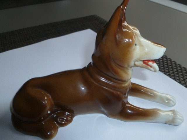 vintage keramische hond, Ophalen of Verzenden