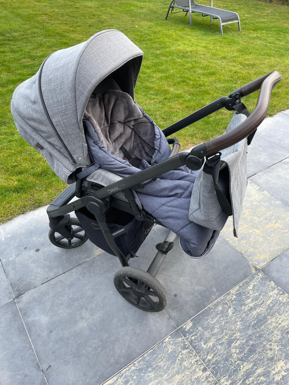 Kinderwagen quax grijs, Kinderen en Baby's, Ophalen, Zo goed als nieuw, Kinderwagen